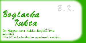 boglarka kukta business card